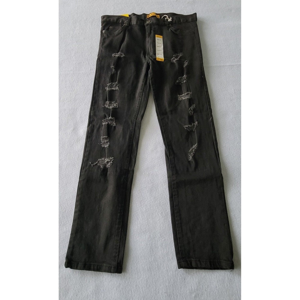 Regal Exchange Black Distressed Jeans Mens Comfort Fit 36x30 And 38x30‎ Stretch
